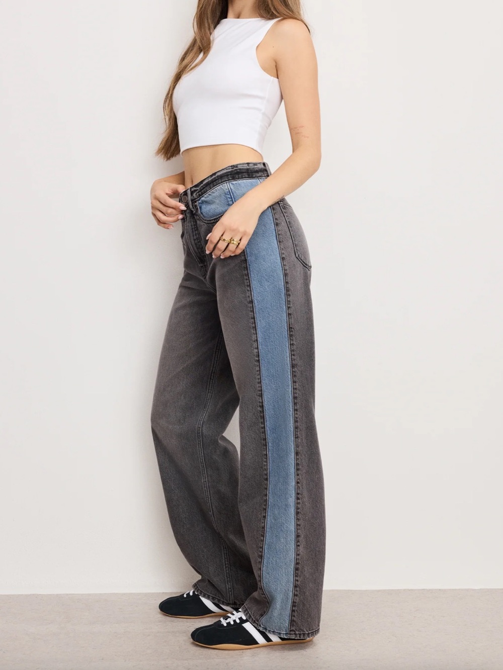 Good American “Low Rise Straight Baggy”